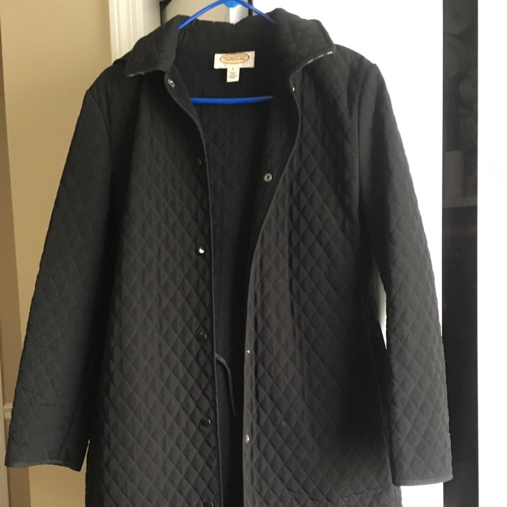 Talbots quilted long coat